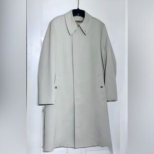 London Fog Main Coats Men’s Trench Coat Zip Out Fur Lining Hidden Buttons, 40R